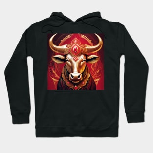 Gold and Ruby Bull No.1 Hoodie